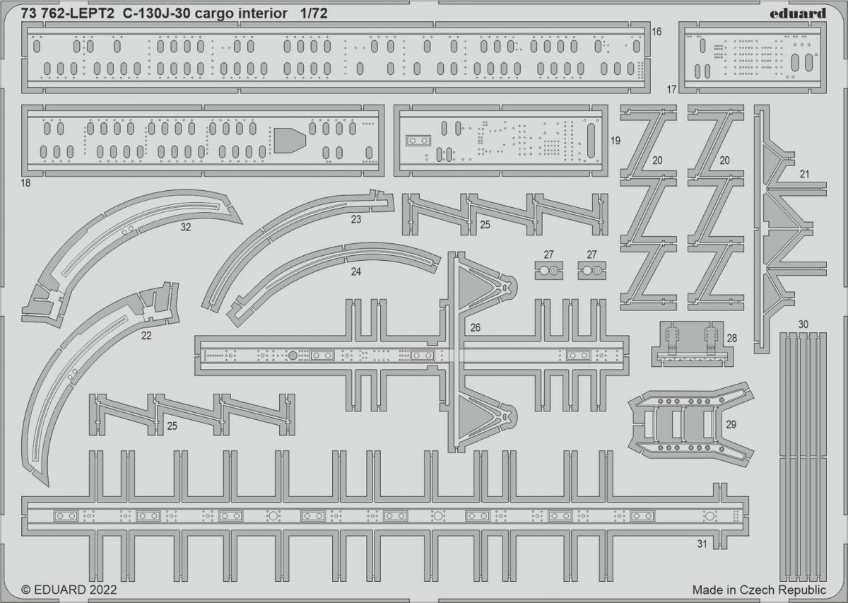 Eduard 73762 C-130J-30 intérieur cargo ZVEZDA 1/72 – Bild 2