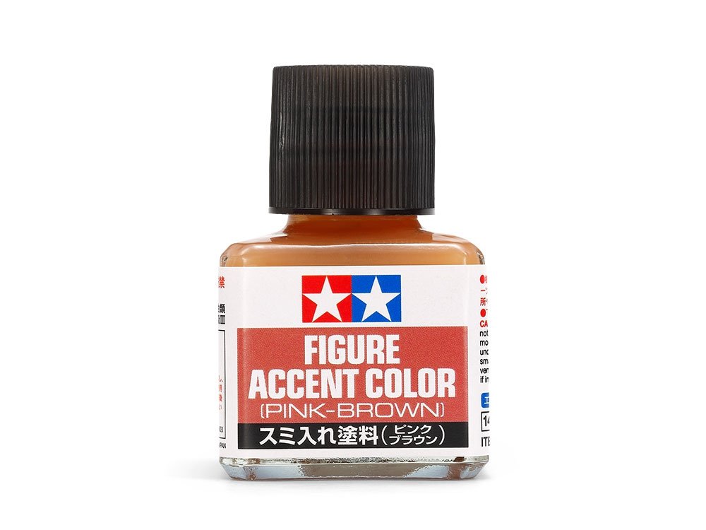 Tamiya 87201 Peinture d&amp;#39;accent pour figurine (rose-brun) 40 ml.