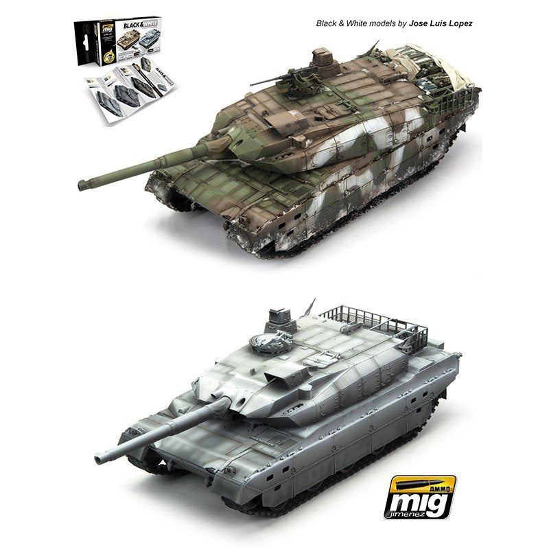 Kit de munitions Mig 7128 noir et blanc technique 6 x 17 ml – image 5