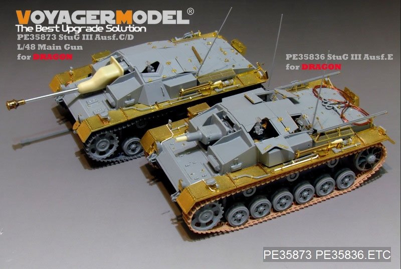 Voyager Model PE35873 WWII German StuG.III Ausf.C/D Basic for DRAGON 1/35 – zdjęcie 7