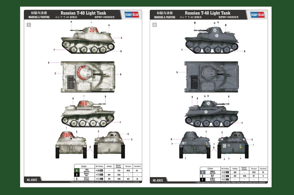 Hobby Boss 83825 Char léger russe T-40 (1/35) – image 2