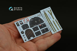 Intérieur imprimé en 3D et coloré sur papier décalcomanie pour Spitfire Mk.VIII (Airfix) - Quinta Studio QD24021 - Échelle 1/24 – image 3