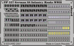 Eduard TP527 Grades d&amp;#39;infanterie SS allemands Seconde Guerre mondiale 1/35