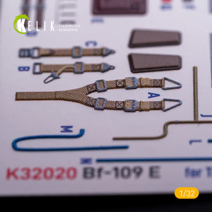 KELIK K32020 BF-109 E - Décalcomanies 3D pour l&amp;#39;intérieur du kit Trumpeter au 1/32, avec pièces imprimées en 3D – Bild 4