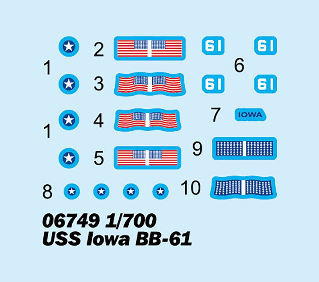 Trumpeter 06749 USS Iowa BB-61 1/700 – immagine 4