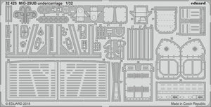 Train d&amp;#39;atterrissage Eduard 32425 MiG-29UB TRUMPETER 1/32