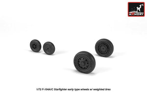 Armory Models AW72320 F-104A/C Starfighter wheels, w/ optional nose wheels, weighted 1/72 – zdjęcie 3