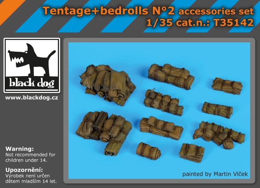 Black Dog T35142 Tente + lits de camp N° 1/35