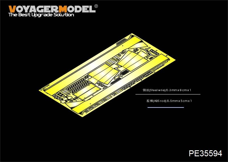 Maquette Voyager PE35594 Char léger hongrois Toldi III (B43) de la Seconde Guerre mondiale pour HobbyBoss 82479, échelle 1/35