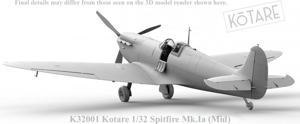 Kotare K32001 Spitfire Mk.Ia Mid. 1/32 – Bild 8