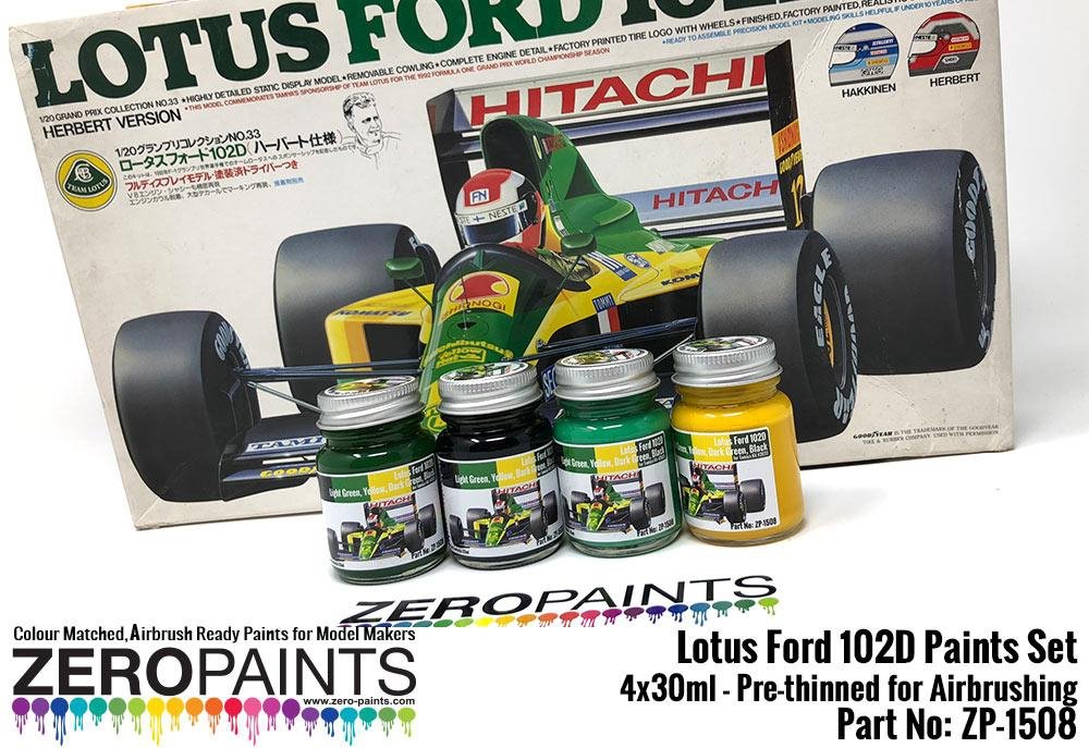 Coffret de peinture Zero Paints ZP-1508 Lotus Ford 102D (4 pots de 30 ml) – immagine 3
