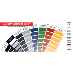 Hataka HTK-AS100 Scale Modelling Basic Colours set (8x17ml) – zdjęcie 3