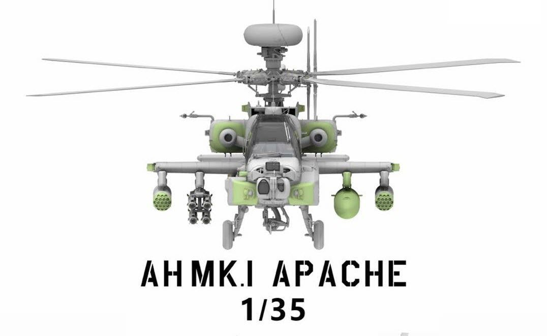 Takom 2604 AH Mk. 1 Hélicoptère d&amp;#39;attaque Apache 1/35 – immagine 3