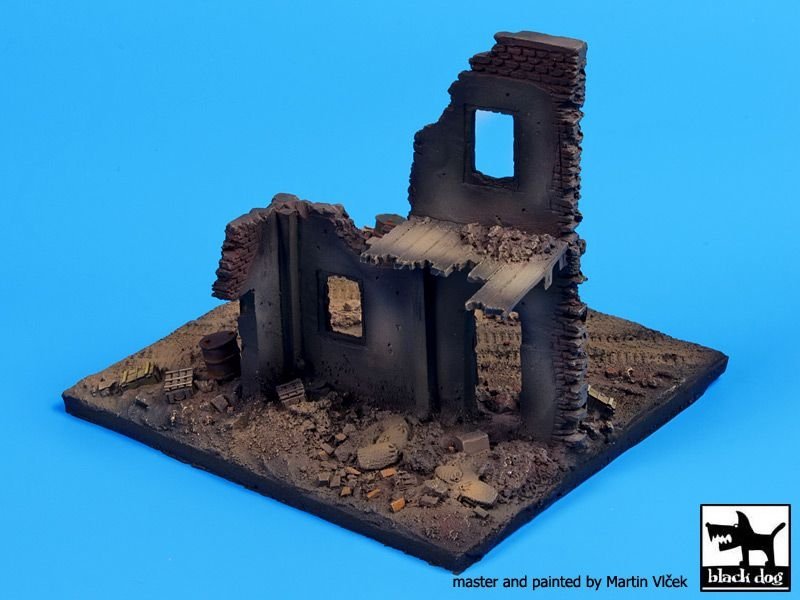 Black Dog D72009 Ruines de maison Europe socle 1/72 – Bild 3