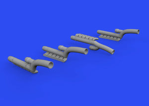 Cheminées d&amp;#39;échappement Eduard 648606 pour Bf 110G-4 au 1/48 – Bild 2