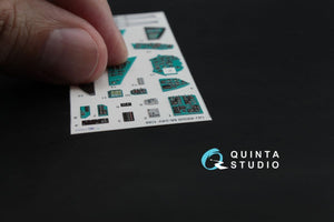 Intérieur imprimé en 3D et coloré sur papier décalcomanie Quinta Studio QD48026 Mi-24V (pour kit Zvezda) 1/48 – immagine 4