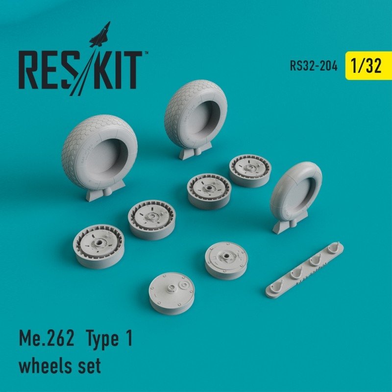 RESKIT RS32-0204 Me.262 Type 1 jeu de roues 1/32