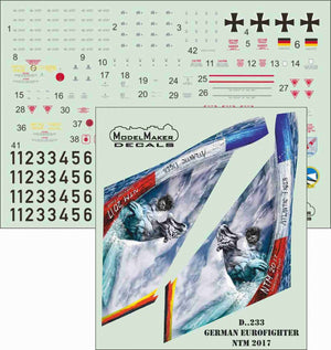 Décalcomanies ModelMaker D48233 Eurofighter allemand OTAN Tiger Meet 2017 1/48 – immagine 2