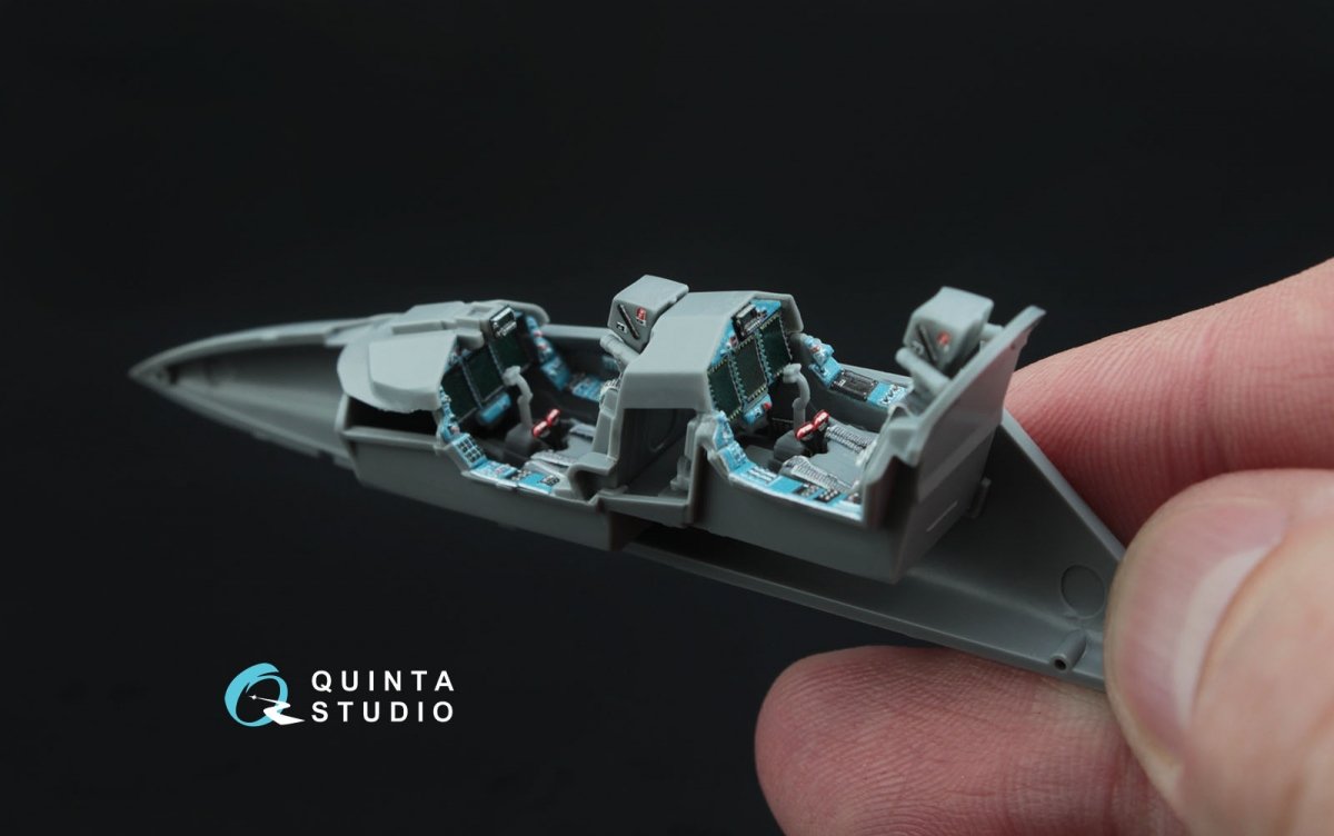 Intérieur imprimé en 3D et coloré sur papier décalcomanie Quinta Studio QD72007 Yak-130 (pour kit Zvezda) 1/72 – Bild 5