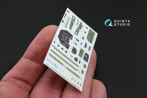 Intérieur imprimé en 3D et coloré sur papier décalcomanie Quinta Studio QD48065 P-51D (première version) (pour kit Eduard) 1/48  – image 3
