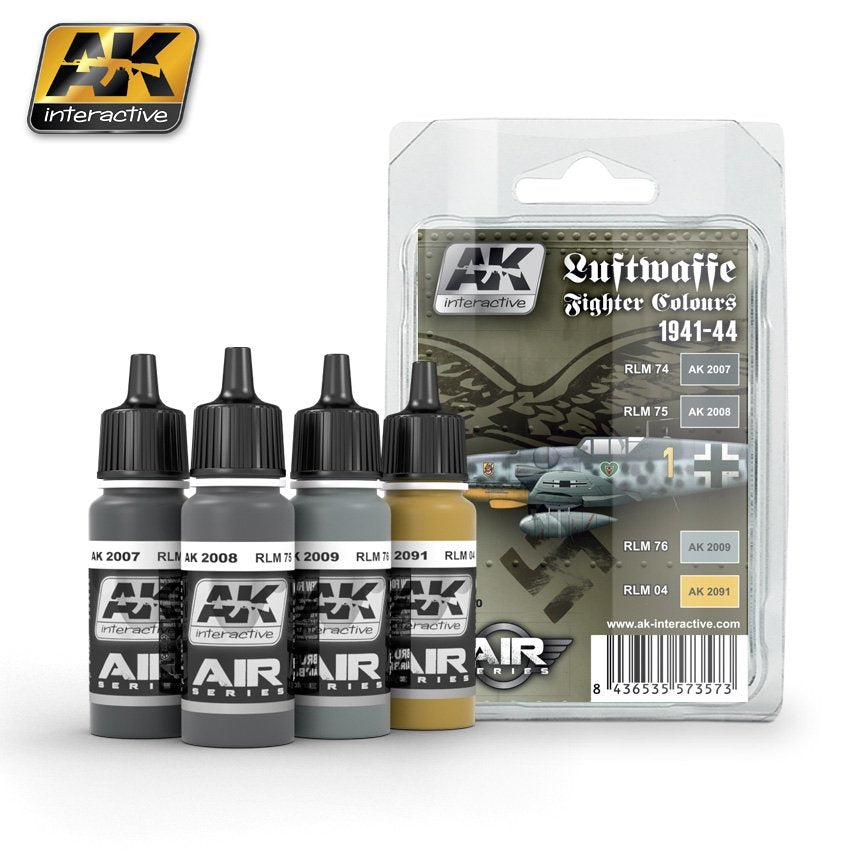 AK Interactive AK2090 LUFTWAFFE FIGHTER COLORS 1941-44 4x17ml