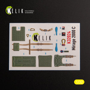 KELIK K32024 Mirage 2000C - décalcomanies 3D intérieures pour maquettes Kitty Hawk/Zimi au 1/32 – image 3