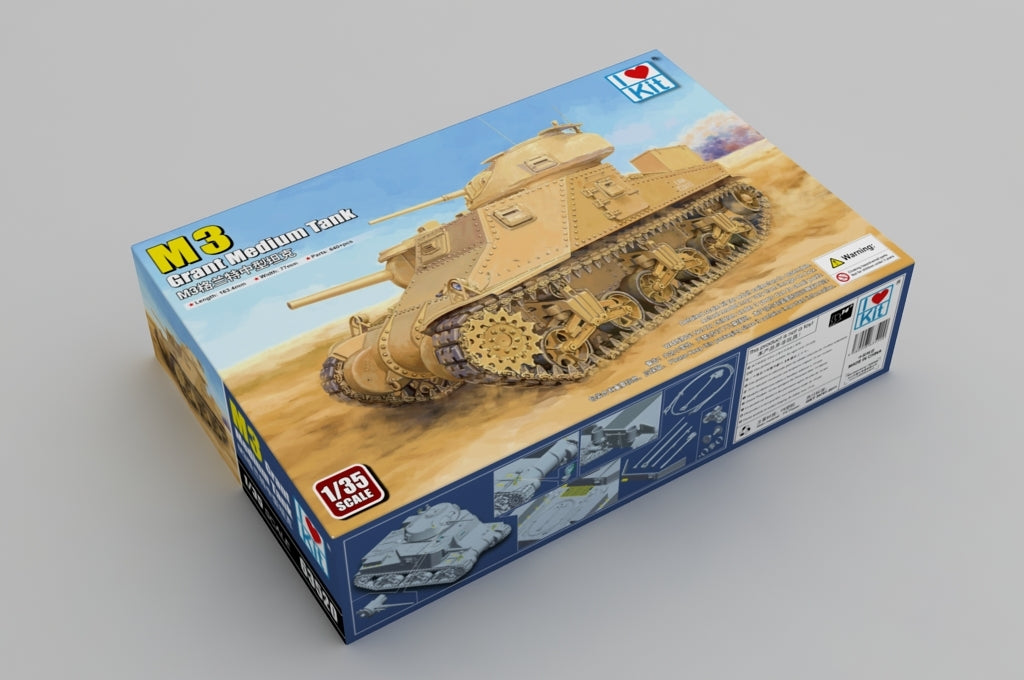 J&amp;#39;adore le kit 63520 M3 Grant Medium Tank 1/35 – immagine 2