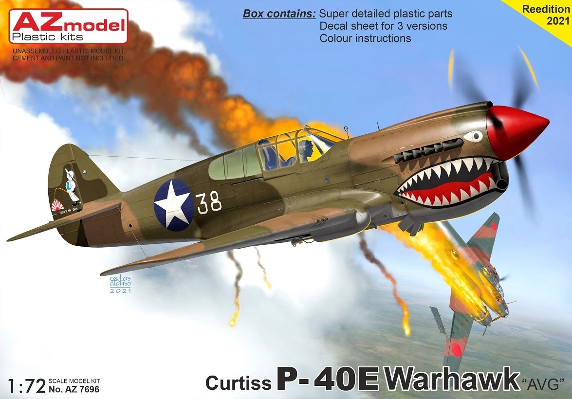 AZ Modèle AZ7696 P-40E Warhawk « AVG » 1/72
