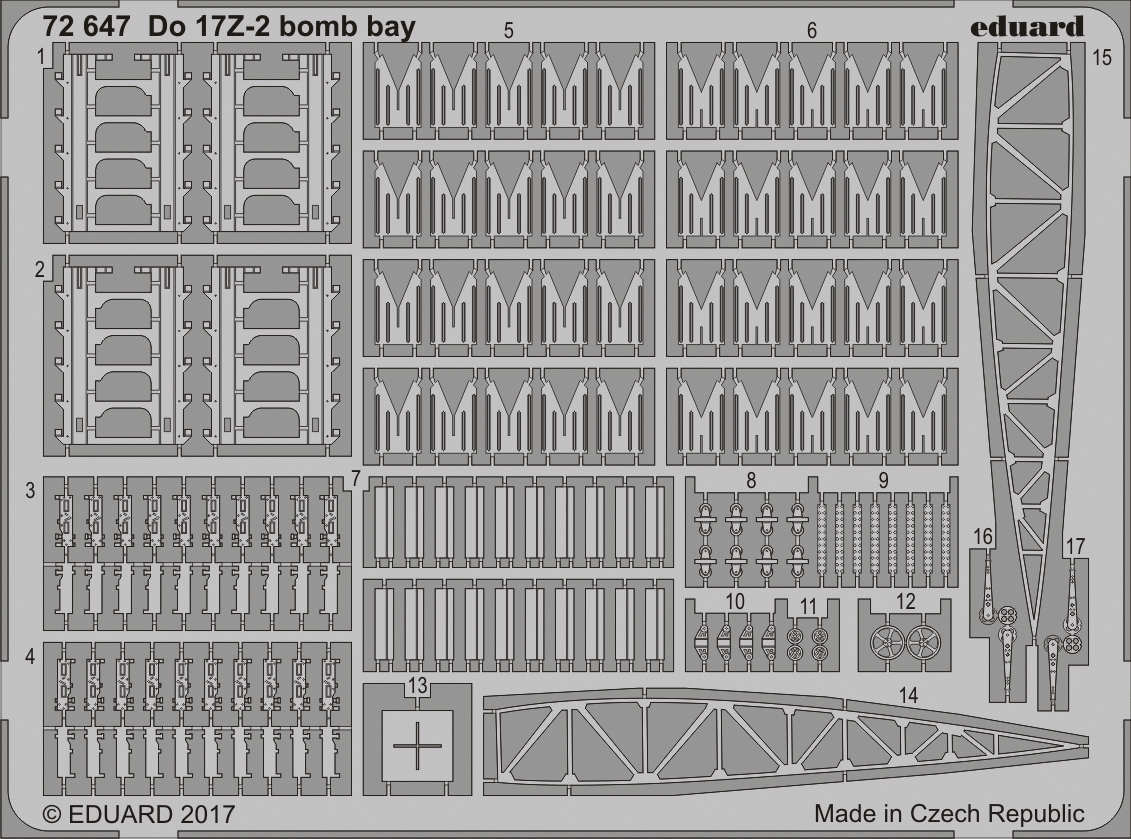 Eduard 72647 Pour soute à bombes 17Z-2 ICM 1/72