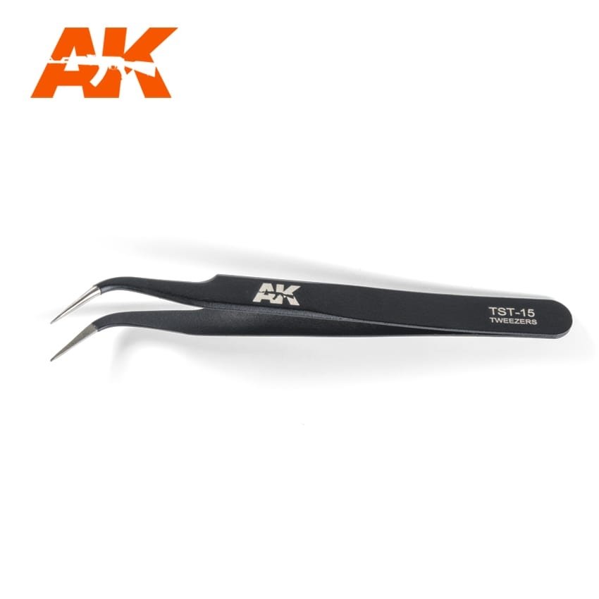 Pince à épiler courbée de précision AK Interactive AK9007 – image 2