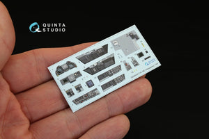 Intérieur imprimé en 3D et coloré sur papier décalcomanie Quinta Studio QD48049 F/A-18E (pour maquette Hasegawa) 1/48 – imagen 7