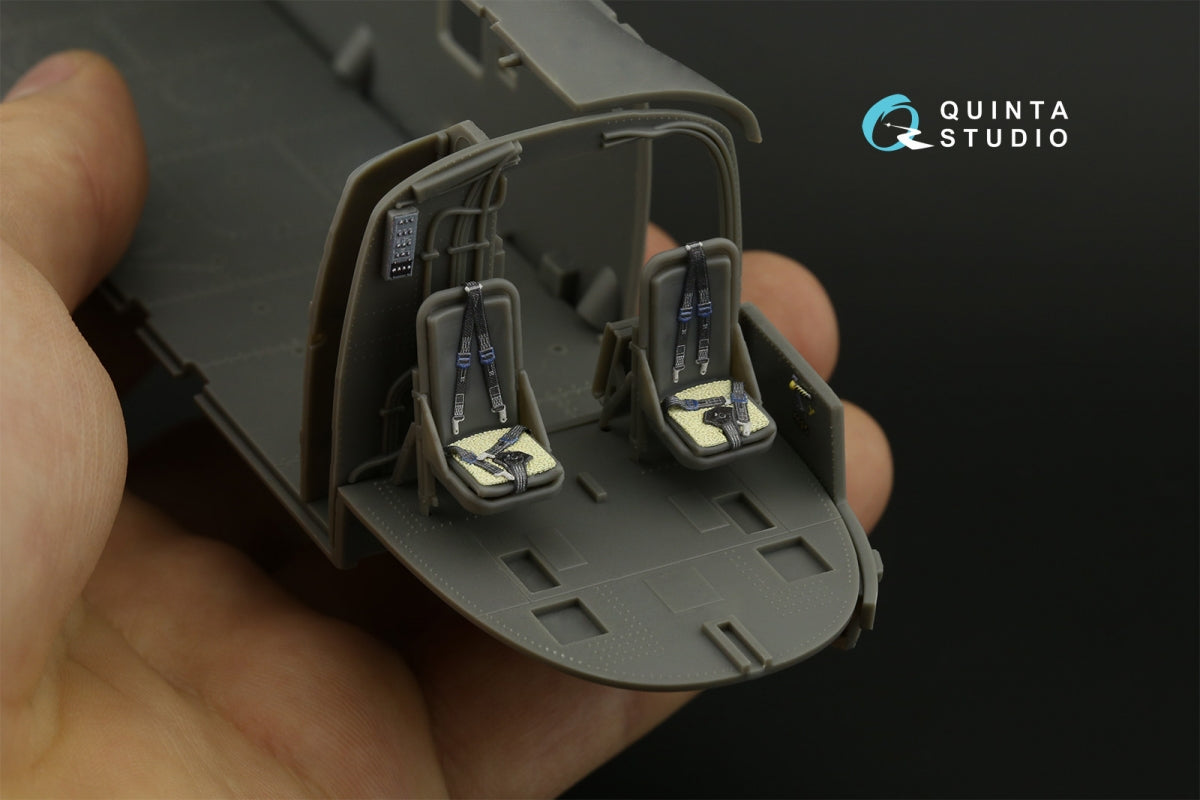 Intérieur imprimé en 3D et coloré sur papier décalcomanie Quinta Studio QD48429 Westland Sea King HAS.1 (Airfix) 1/48 – immagine 13