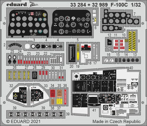 Eduard BIG33136 F-100C PARTIE I TROMPETTE 1/32 – image 6