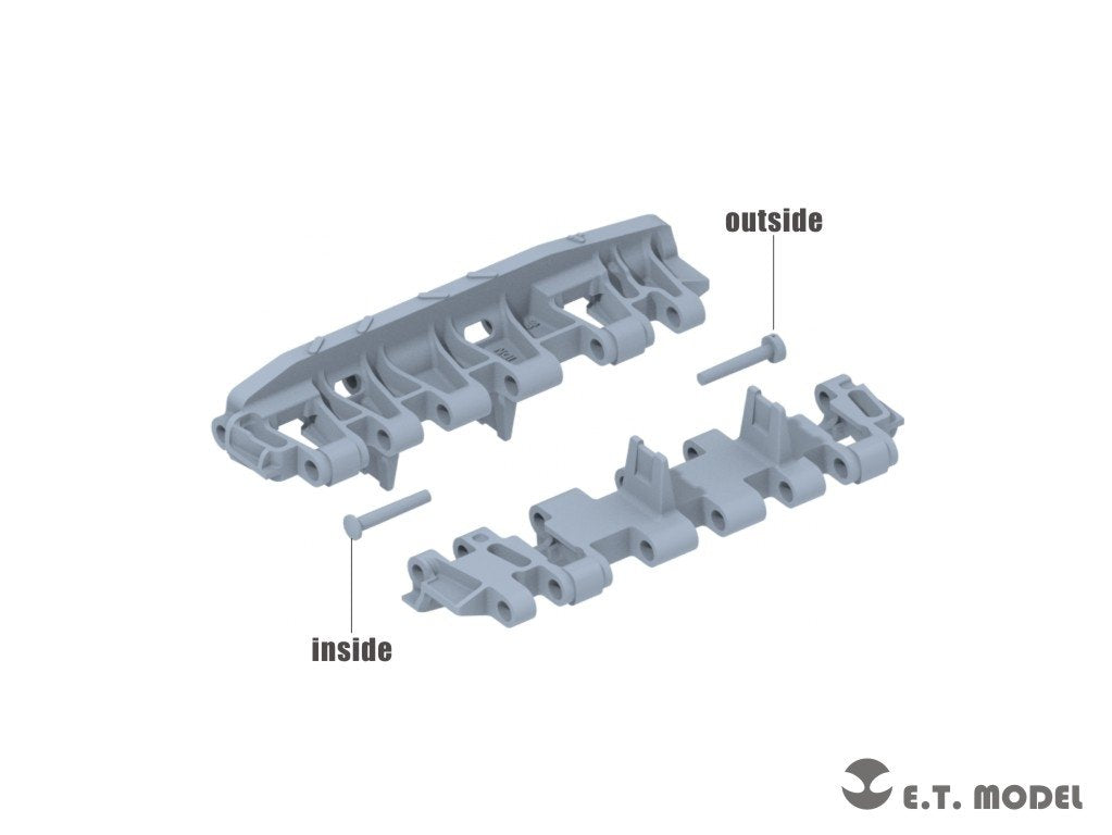 ET Model P35-069 Chenille fonctionnelle simple KingTiger allemand de la Seconde Guerre mondiale (18 dents, version tardive) (Impression 3D) 1/35 – Bild 2