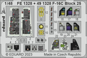 Maquette Eduard FE1328 F-16C Block 25 KINETIC au 1/48