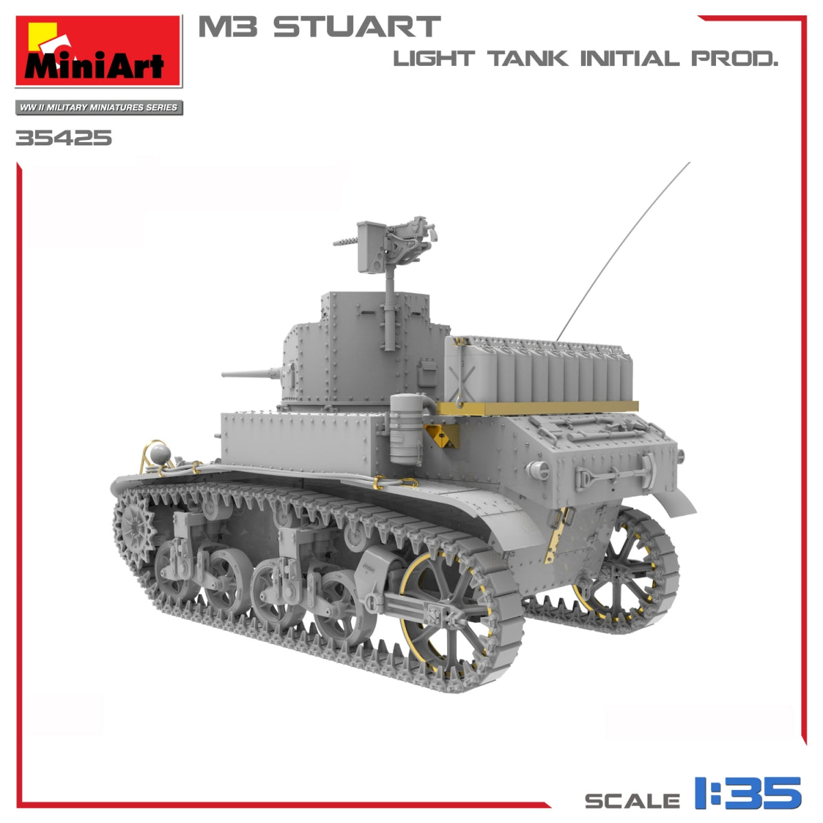 MiniArt 35425 M3 STUART CHAR LÉGER, PRODUCTION INITIALE 1/35 – imagen 5