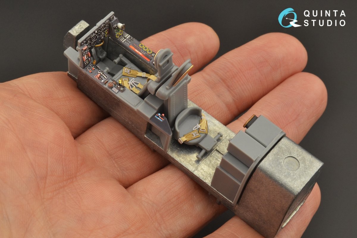 Intérieur imprimé en 3D et coloré sur papier décalcomanie Quinta Studio QD48229 He 219 (Tamiya) 1/48 – image 6