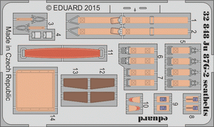 Ceintures de sécurité Eduard 32848 Ju 87G-2