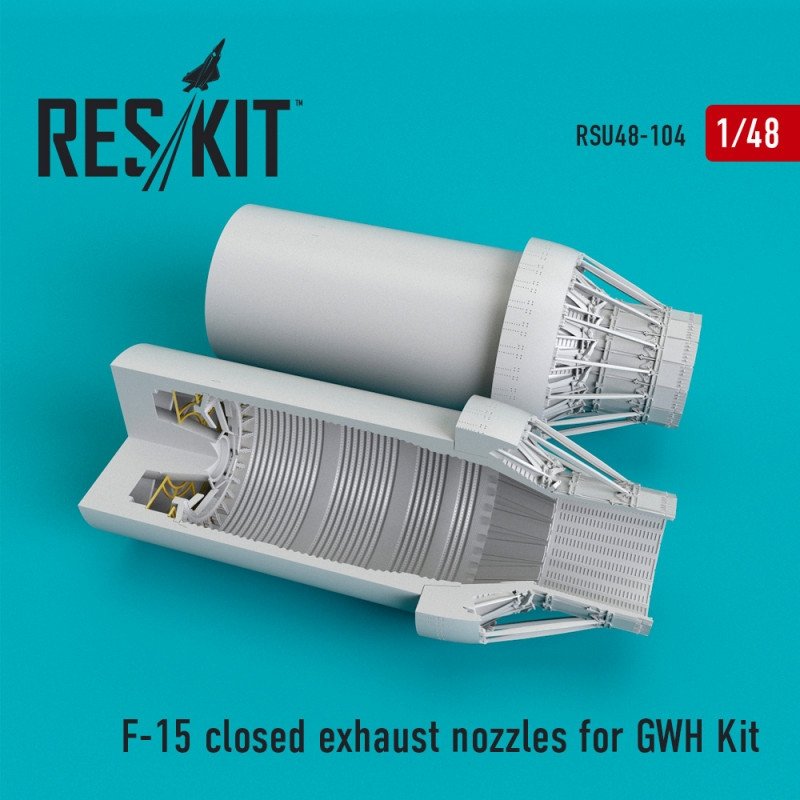 RESKIT RSU48-0104 Buses d'échappement fermées pour F-15, kit Great Wall Hobby au 1/48