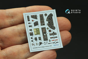 Intérieur coloré imprimé en 3D sur papier décalcomanie pour F4U-2 Corsair (Magic Factory) Quinta Studio QD48460, échelle 1/48  – image 3
