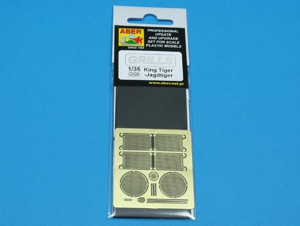 Aber 35G06 Grilles pour char allemand King Tiger, Jagdtiger (1/35) – immagine 4