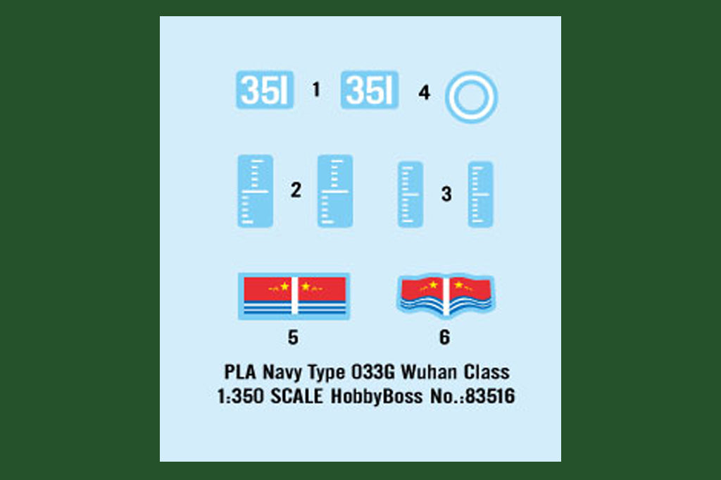 Hobby Boss 83516 PLA Navy Type 033G Wuhan Class 1/350 – image 3