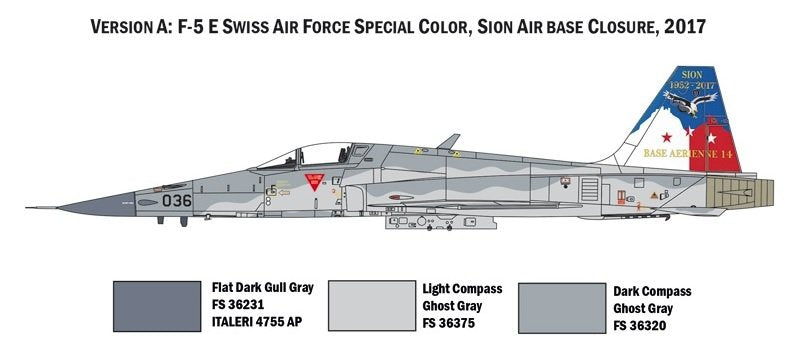 Italeri 1420 F-5E Force aérienne suisse 1/72 – immagine 2