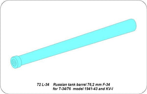 Canon Aber 72L-34 ZiS-5/F-34 pour KV-1 et T-34/76 (version tardive) / Canon russe de 76,2 mm ZiS-5/F-34 pour KV-1 et T-34/76 (version tardive) au 1/72 – image 7
