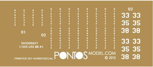 Pontos 35017F1 USS CA-35 Indianapolis 1945 Ensemble détaillé (1/350) – Bild 16