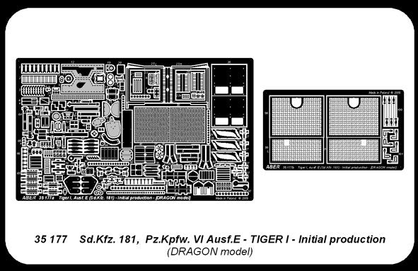 Aber 35177 Sd.Kfz.VI Ausf.E Tiger I, production initiale (1/35) – immagine 4