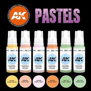 AK Interactive AK11607 COULEURS PASTELS ENSEMBLE 6 x 17 ml