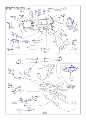 Aber 35A038 Pièces communes pour les tourelles Pz.III G,H,J,L,M,N et Pz.IV E,F,G (1/35) – image 5