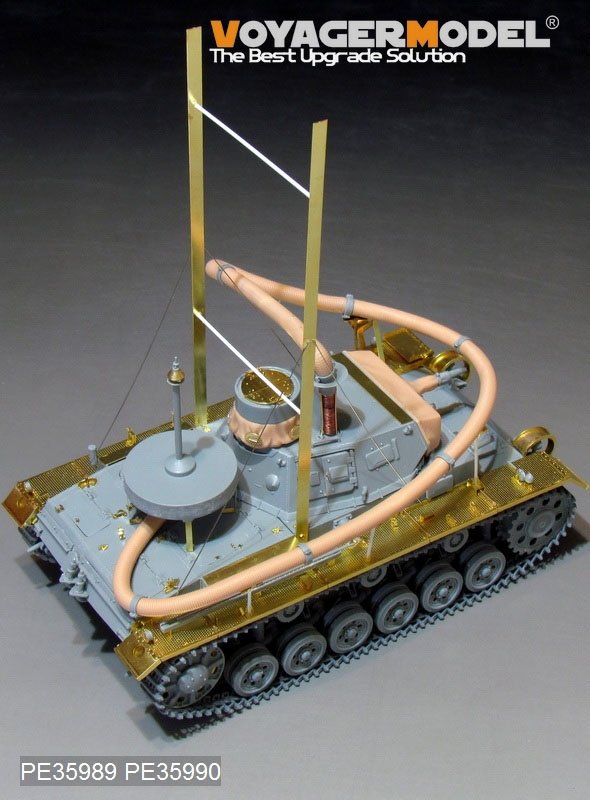 Maquette Voyager PE35989, char allemand Pz.KPfw.III (T)Ausf.F « Opération Seelowe » de la Seconde Guerre mondiale, pour DRAGON 6877/6717, échelle 1/35 – image 6