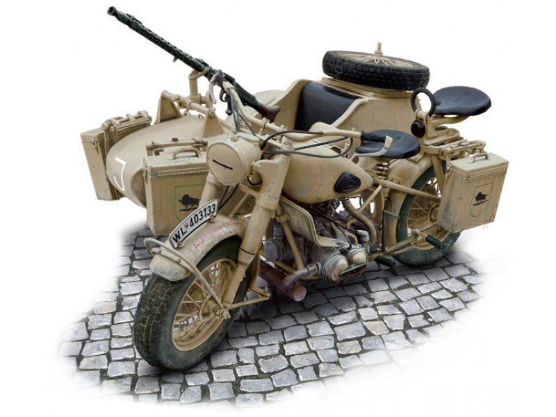 Italeri 7403 Moto militaire allemande avec side-car (1/9) – Bild 2